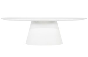 Eleonora B&iacute;l&yacute; j&iacute;deln&iacute; stůl Elin 250 x 110 cm