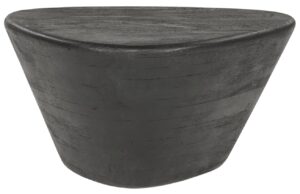 Eleonora Čern&yacute; dřevěn&yacute; konferenčn&iacute; stolek Mila 70 x 53 cm