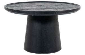 Eleonora Čern&yacute; dřevěn&yacute; konferenčn&iacute; stolek Ron 66 cm