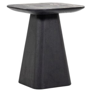 Eleonora Čern&yacute; dřevěn&yacute; odkl&aacute;dac&iacute; stolek Aron 40 x 40 cm