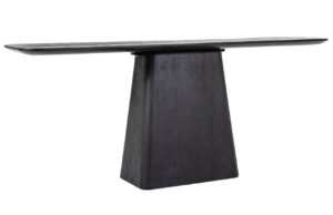 Eleonora Čern&yacute; dřevěn&yacute; toaletn&iacute; stolek Aron 180 x 40 cm