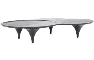 Eleonora Čern&yacute; dubov&yacute; konferenčn&iacute; stolek Fay 162 x 108 cm