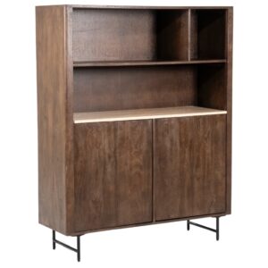 Eleonora Hněd&aacute; dřevěn&aacute; knihovna Lio 150 x 120 cm