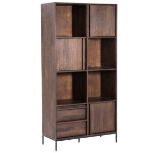 Eleonora Hněd&aacute; dřevěn&aacute; komoda Jimmy 90 x 40 cm