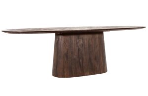 Eleonora Hněd&yacute; dřevěn&yacute; j&iacute;deln&iacute; stůl Aron 250 x 110 cm