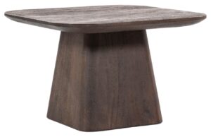 Eleonora Hněd&yacute; dřevěn&yacute; odkl&aacute;dac&iacute; stolek Aron 60 x 60 cm