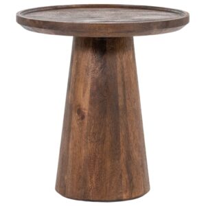 Eleonora Hněd&yacute; dřevěn&yacute; odkl&aacute;dac&iacute; stolek Ron 46 cm