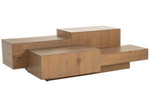 Eleonora Hněd&yacute; dubov&yacute; konferenčn&iacute; stolek Quinten 140 x 75 cm