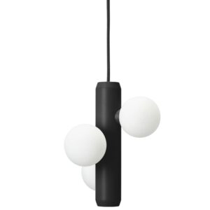 FEST Amsterdam Čern&eacute; kovov&eacute; z&aacute;věsn&eacute; světlo Kaktee