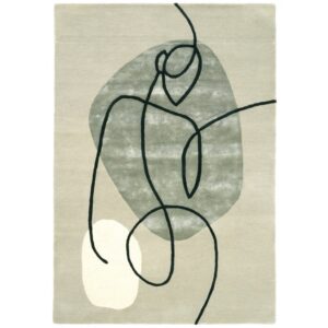 Fargotex B&eacute;žovo-zelen&yacute; vlněn&yacute; koberec Leia 160 x 230 cm