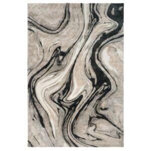 Fargotex Černo-b&eacute;žov&yacute; koberec Blur 200 x 300 cm