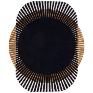 Fargotex Černo-hněd&yacute; vlněn&yacute; koberec Opal 200 x 240 cm