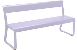 Fialov&aacute; kovov&aacute; lavice s opěrkou Fermob Bellevie 161 cm