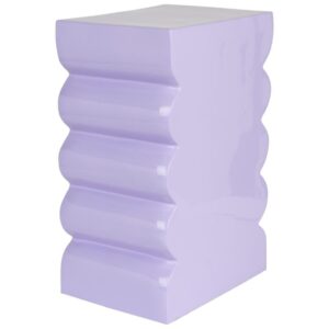 Fialov&aacute; kovov&aacute; stolička ZUIVER CURVES 45 cm