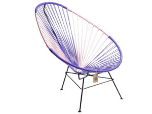 Fialovo růžov&eacute; zahradn&iacute; křeslo Acapulco