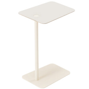 Gazzda B&iacute;l&yacute; odkl&aacute;dac&iacute; stolek Loop 42 x 35 cm