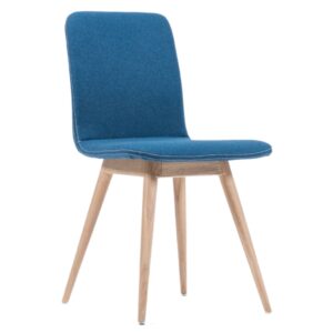Gazzda Modr&aacute; čalouněn&aacute; j&iacute;deln&iacute; židle Ena