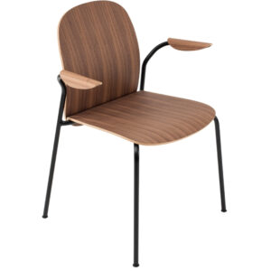 Gazzda Ořechov&aacute; konferenčn&iacute; židle Book s područkami