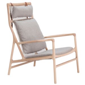 Gazzda &Scaron;ed&eacute; čalouněn&eacute; lounge křeslo Dedo