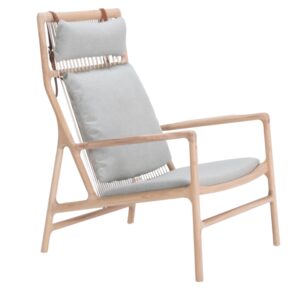 Gazzda &Scaron;edomodr&eacute; čalouněn&eacute; lounge křeslo Dedo