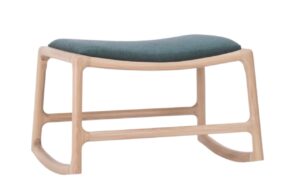 Gazzda Zelen&aacute; čalouněn&aacute; podnožka Dedo 62 x 46 cm