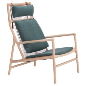 Gazzda Zelen&eacute; čalouněn&eacute; lounge křeslo Dedo