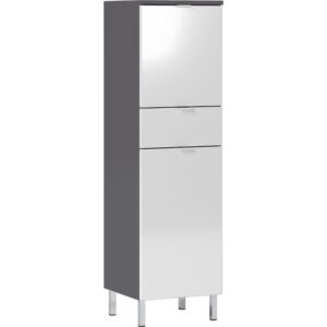 Germania B&iacute;lo-&scaron;ed&aacute; koupelnov&aacute; skř&iacute;ňka Mauresa 120 x 34 cm