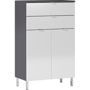 Germania B&iacute;lo-&scaron;ed&aacute; koupelnov&aacute; skř&iacute;ňka Mauresa 97 x 60 cm