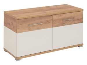 Germania B&iacute;l&yacute; botn&iacute;k Topix 96 x 40 cm s dubov&yacute;m dekorem