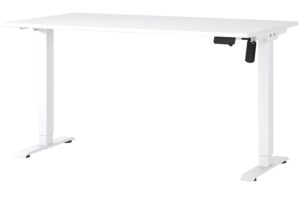 Germania B&iacute;l&yacute; v&yacute;&scaron;kově nastaviteln&yacute; pracovn&iacute; stůl Profi 2.0 140 x 80 cm