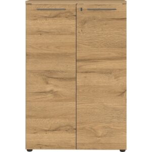 Germania Grafitově &scaron;ed&aacute; kancel&aacute;řsk&aacute; skř&iacute;ňka Agenda 120 x 80 cm s dubov&yacute;m dekorem