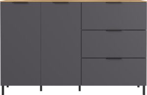 Germania Grafitově &scaron;ed&aacute; komoda California 151 x 40 cm