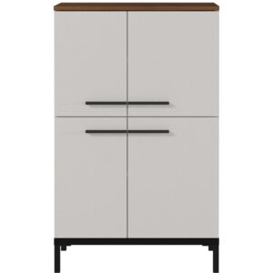 Germania Kr&eacute;mově b&iacute;l&aacute; koupelnov&aacute; skř&iacute;ňka Yonkers 97 x 60 cm