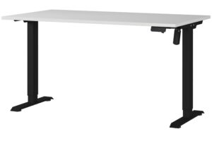 Germania Světle &scaron;ed&yacute; v&yacute;&scaron;kově nastaviteln&yacute; pracovn&iacute; stůl Profi 2.0 140 x 80 cm s černou podnož&iacute;