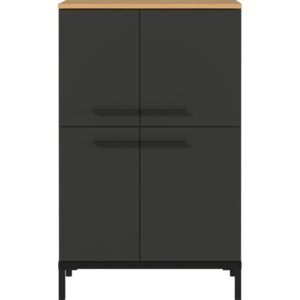 Germania Tmavě &scaron;ed&aacute; koupelnov&aacute; skř&iacute;ňka Yonkers 97 x 60 cm