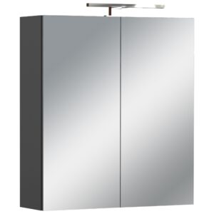 Germania Tmavě &scaron;ed&aacute; koupelnov&aacute; zrcadlov&aacute; skř&iacute;ňka Arcena 71 x 60 cm