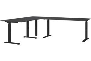 Germania Tmavě &scaron;ed&yacute; v&yacute;&scaron;kově nastaviteln&yacute; pracovn&iacute; stůl Mailand 240 x 200 cm