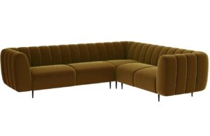 Ghado Sametov&aacute; rohov&aacute; pohovka Shel 280 cm