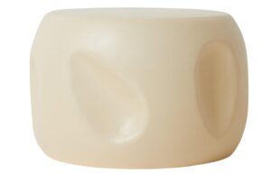 HKLIVING B&eacute;žov&yacute; keramick&yacute; odkl&aacute;dac&iacute; stolek Currents 50 cm