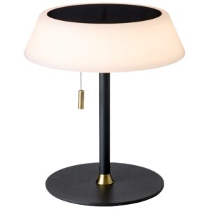 Halo Design Čern&aacute; kovov&aacute; nab&iacute;jec&iacute; stoln&iacute; LED lampa Solar 19 cm