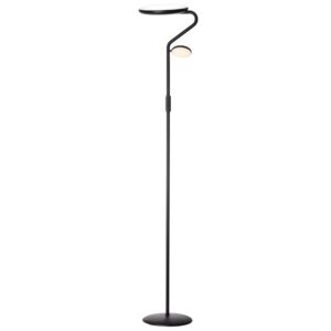 Halo Design Čern&aacute; kovov&aacute; stojac&iacute; LED lampa Slim Uplight 170 cm