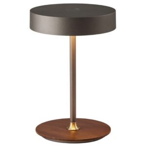 Halo Design &Scaron;ed&aacute; kovov&aacute; nab&iacute;jec&iacute; stoln&iacute; LED lampa On the Move 19 cm