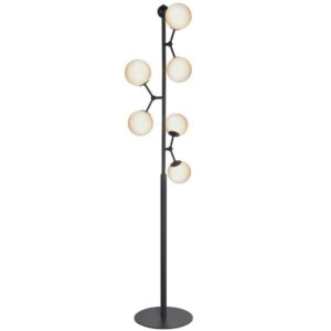 Halo Design Skleněn&aacute; stojac&iacute; lampa Atom 155 cm