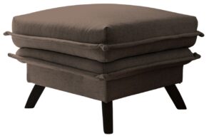 Hněd&aacute; čalouněn&aacute; podnožka Miuform Charming Charlie 60 x 60 cm