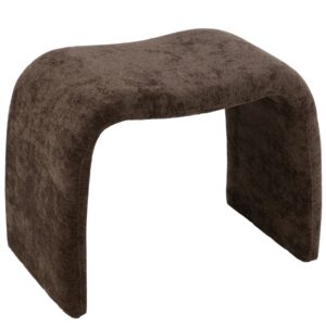 Hněd&aacute; čalouněn&aacute; stolička J-line Naute 46 cm