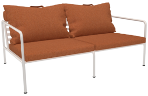 Hněd&aacute; čalouněn&aacute; zahradn&iacute; dvoum&iacute;stn&aacute; pohovka HOUE Avon 159 cm