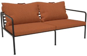 Hněd&aacute; čalouněn&aacute; zahradn&iacute; dvoum&iacute;stn&aacute; pohovka HOUE Avon 159 cm II.