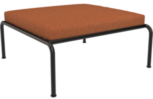 Hněd&aacute; čalouněn&aacute; zahradn&iacute; podnožka HOUE Avon II.