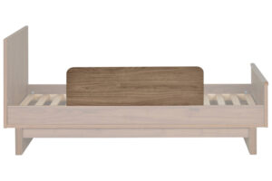 Hněd&aacute; dětsk&aacute; z&aacute;brana Quax Ashi 90 cm s ořechov&yacute;m dekorem