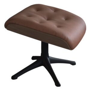 Hněd&aacute; kožen&aacute; podnožka FLEXLUX VOLDEN 53 x 44 cm